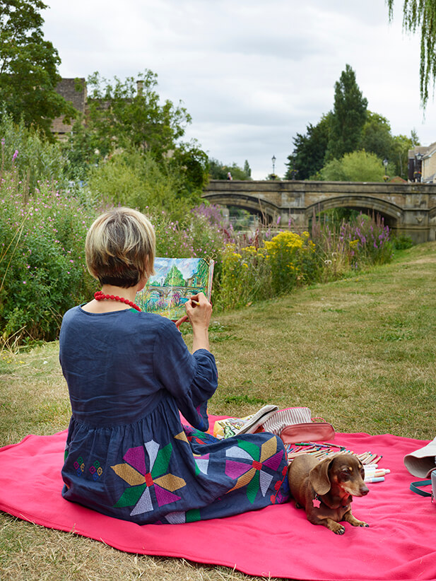 Bridge & Meadow by tutor Sam Marshall for creative retreats in South West France.