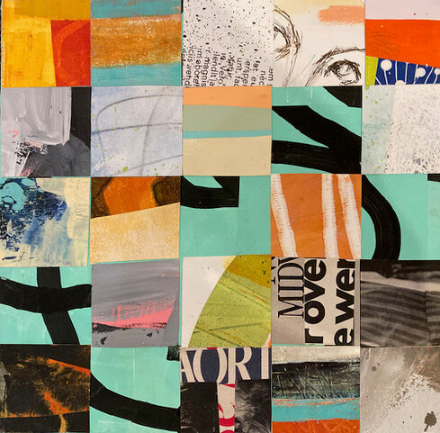 Existential Crisis, art work by artist and tutor Jane Davies, Atelier Clos Mirabel, Southwest France.