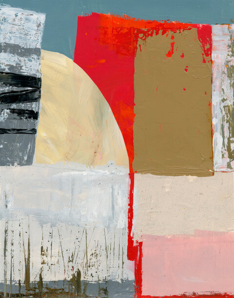 Two By Sea art work by artist and tutor Jane Davies, Atelier Clos Mirabel, Southwest France.