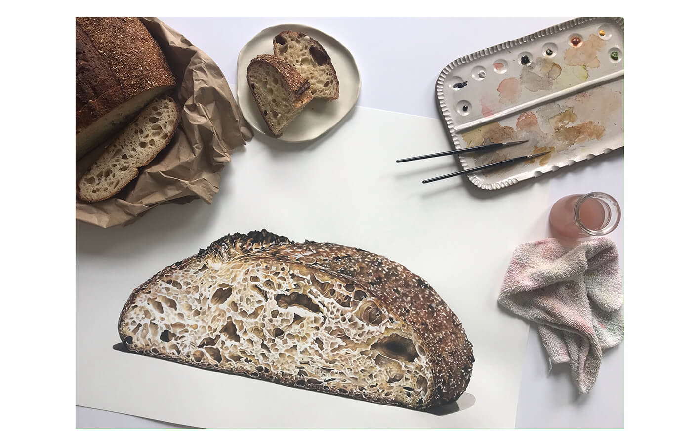 Artwork by Molly Reeder, Watercolours, Botanical Art.