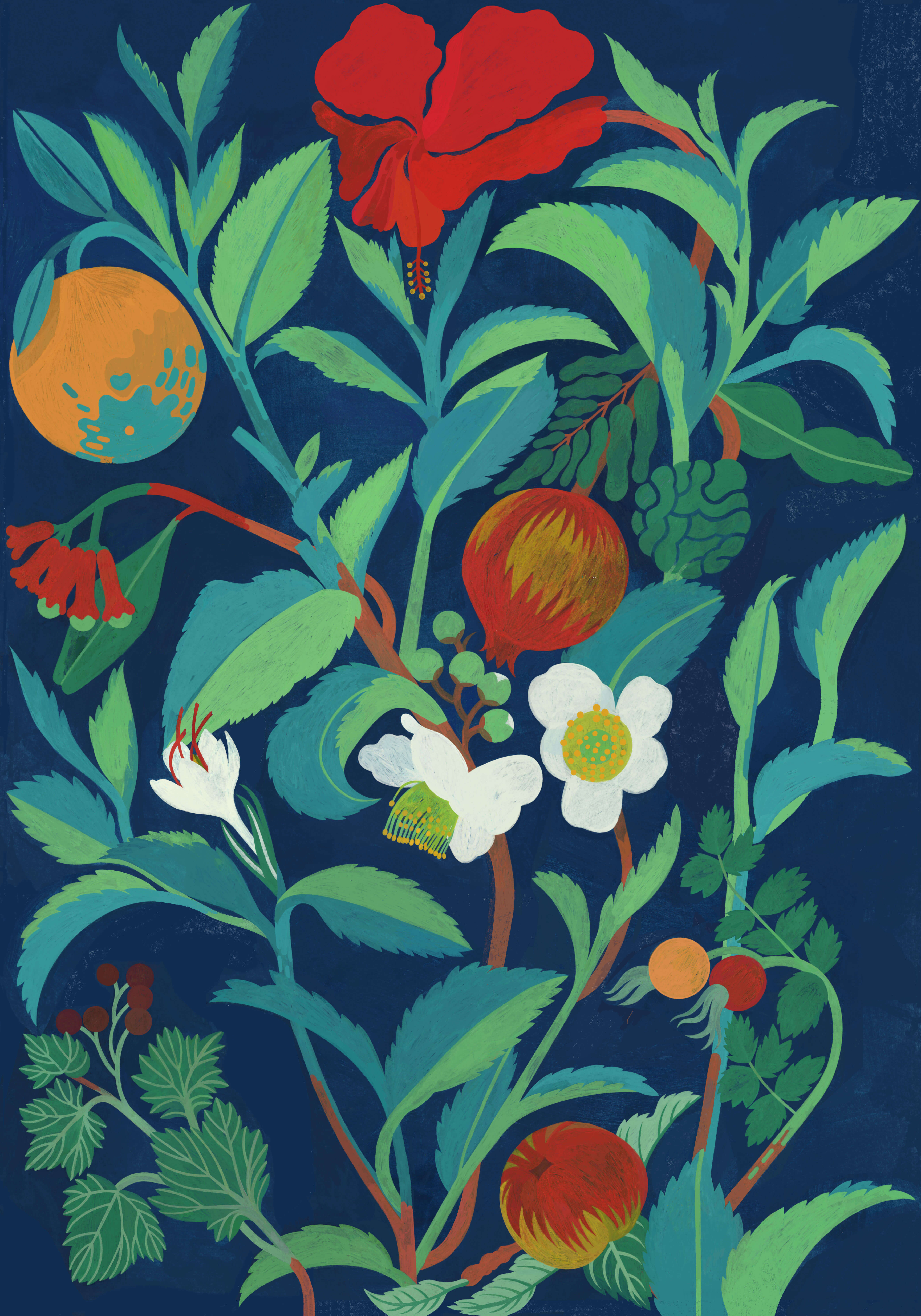 Artwork by Cecilia Pettersson, Creative Retreats, France.