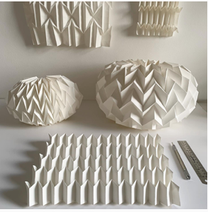 White Shapes by artist Kate Colin, Tutor at Atelier Clos Mirabel, France.