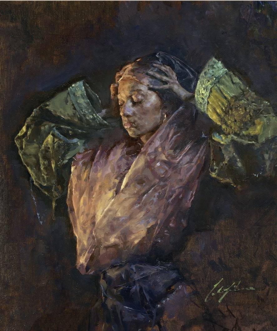 Young Woman by artist Celia Liberace, Tutor at Atelier Clos Mirabel, France.