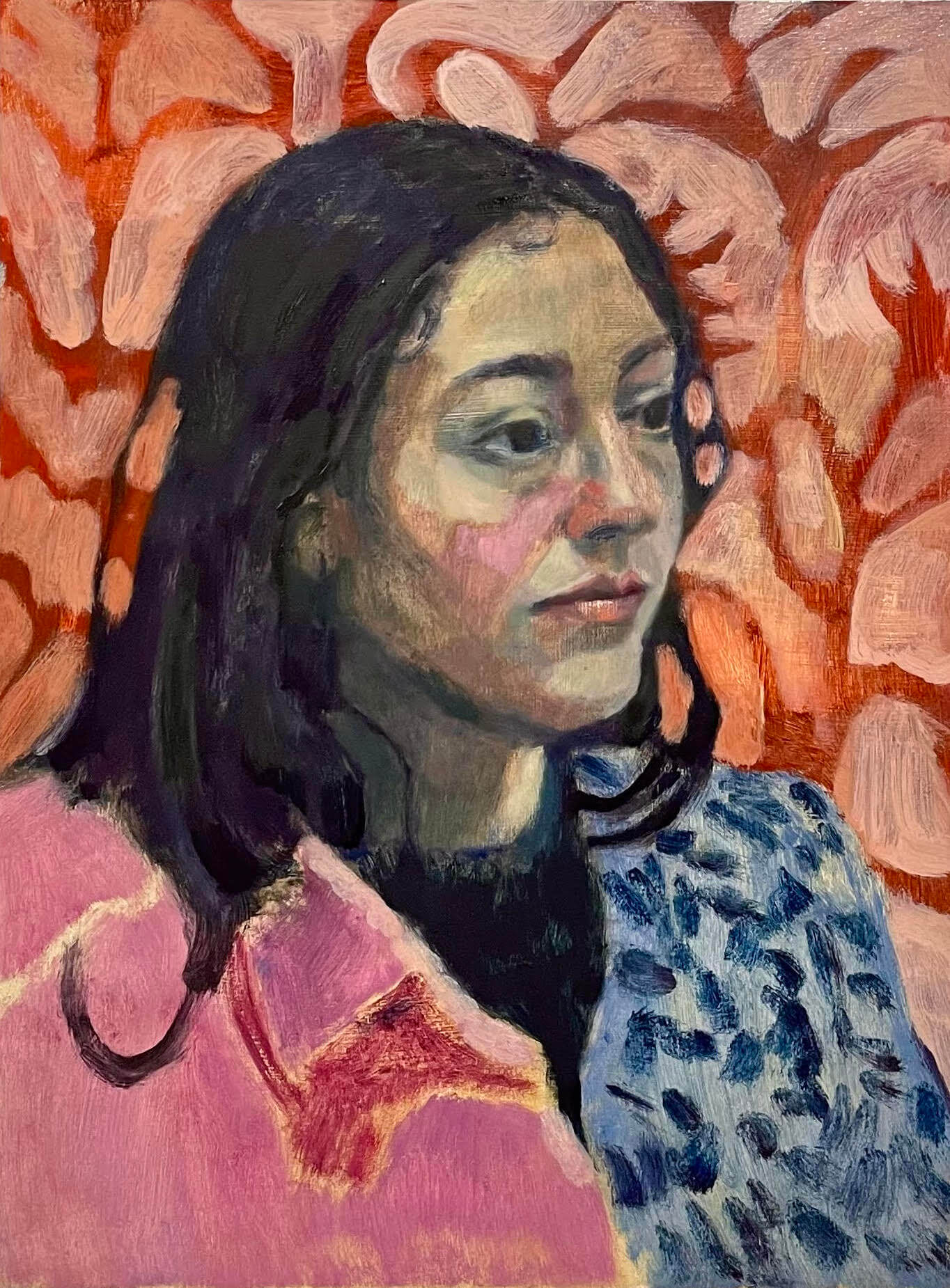 Portrait of a Girl by artist Katy Papineau, Tutor at Atelier Clos Mirabel, France.