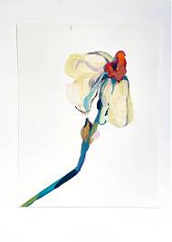 Floral inspired artwork by tutor Chloe Briggs for creative retreats.