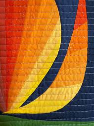 Quilt by Carolina Oneto, tutor at Atelier Clos Mirabel, SW France.