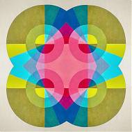 Artwork by Jenny Haynes, quilting, circular patterns.