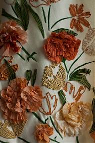 Floral embroidery by workshop tutor Lora Avedian, France. 