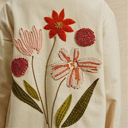 Garden Jacket by artist Lora Avedian, Atelier Clos Mirabel, France.