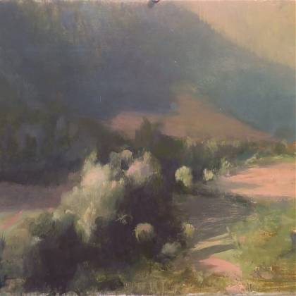 Light in the Valley by artist Kathy Speranza, tutor at Atelier Clos Mirabel, France.