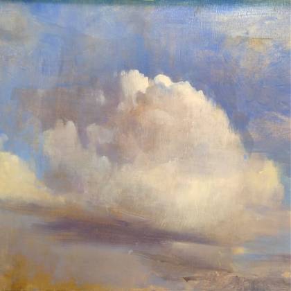 Cloud Study by artist Kathy Speranza, tutor at Atelier Clos Mirabel, France.