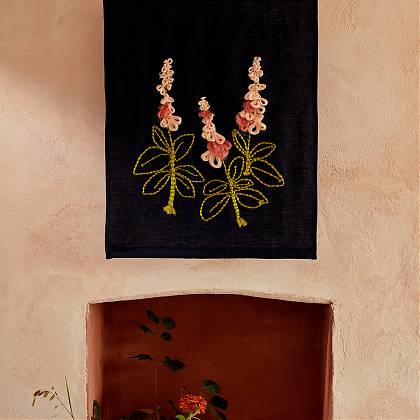 Framed Wall Hanging by Artist Lora Avedian, Atelier Clos Mirabel France.