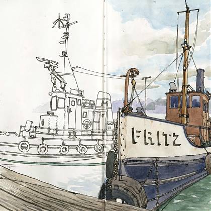 Fritz, Stockholm by Artist Nina Johansson, tutor at Atelier Clos Mirabel, France.