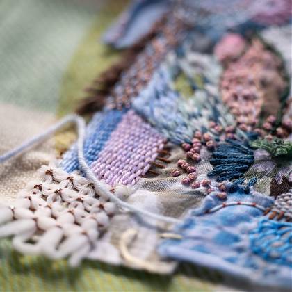 Patchwork by Fleur Woods Tutor at Atelier Clos Mirabel, France.