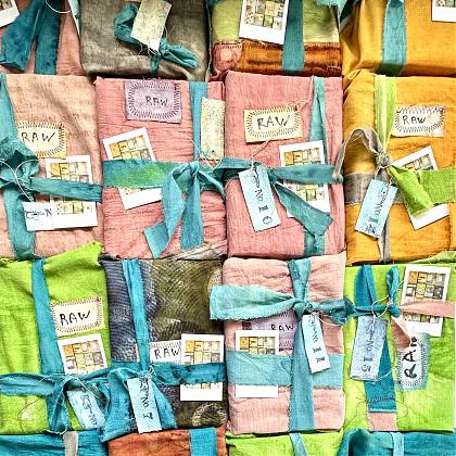 Artwork by Liz Constable, Paper Dyeing, Bookmaking, Bookbinding.