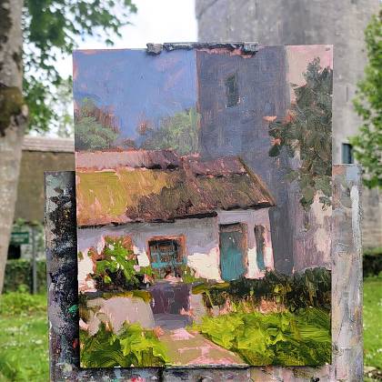 Artwork by Jenny Aitken, Oil Painting, Outdoor,Plein Air, Buildings.