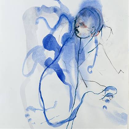 life drawing from Painting Holiday at Atelier Clos Mirabel with Chloe Briggs