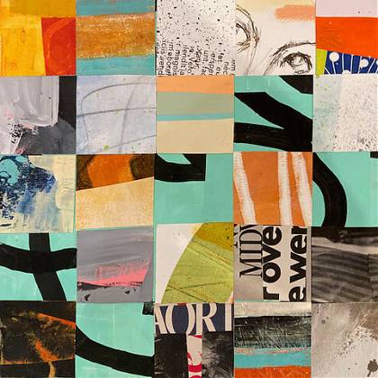 Existential Crisis, art work by artist and tutor Jane Davies, Atelier Clos Mirabel, Southwest France.