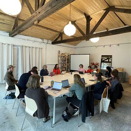 Working Session with Writer Molly Wizenberg, tutor at Atelier Clos Mirabel, SW France.