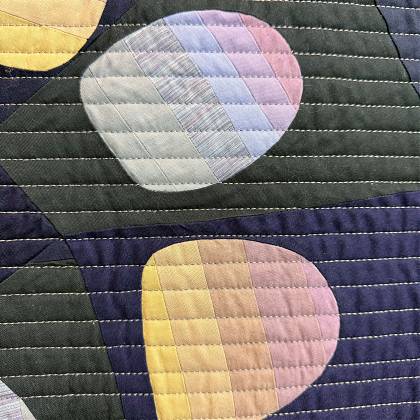 Flakes by artist Carolina Oneto, tutor at Atelier Clos Mirabel, SW France.