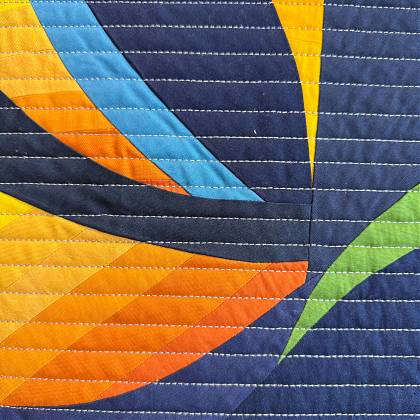 Curves by artist Carolina Oneto, tutor at Atelier Clos Mirabel, SW France.