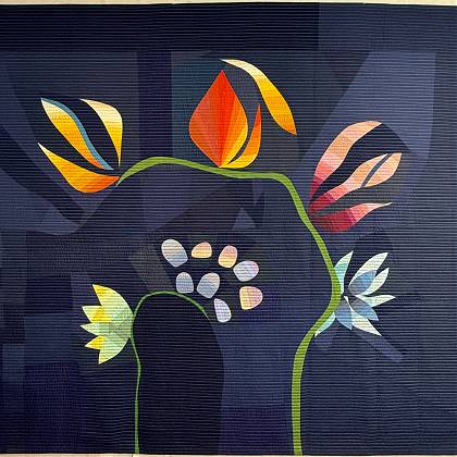 Flowers by artist Carolina Oneto, tutor at Atelier Clos Mirabel, SW France.
