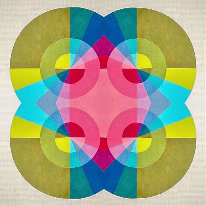 Artwork by Jenny Haynes, quilting, circular patterns.