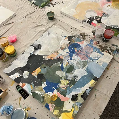 Artwork by Nino Yuniardi, Painting Holidays France.