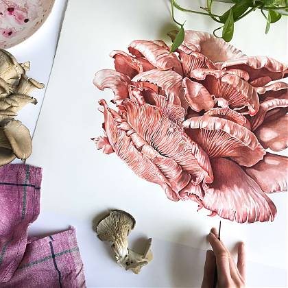 Artwork by artist and workshop tutor Molly Reeder.