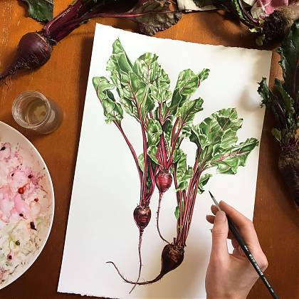 Artwork by artist and workshop tutor Molly Reeder.