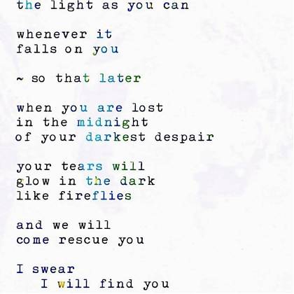 Typed poem by John Roedel.