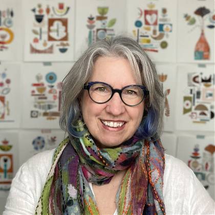 Portrait of artist Lucie Duclos, Tutor at Atelier Clos Mirabel, France