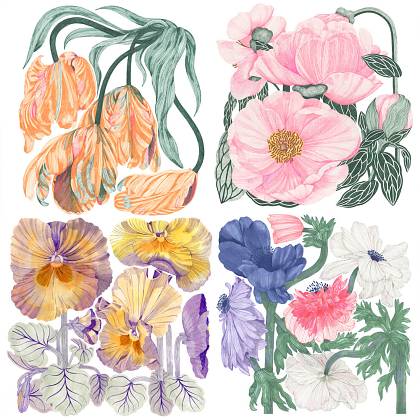Artwork by Cecilia Pettersson, Creative Retreats, France.