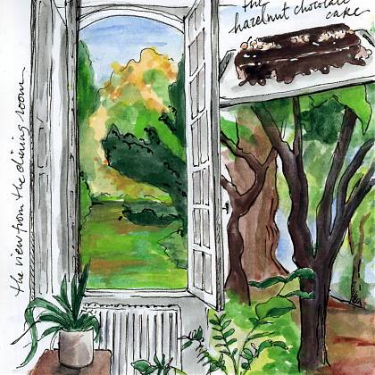 View from dining room.