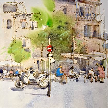 Artwork by Irena Spector, Creative Retreats, France.