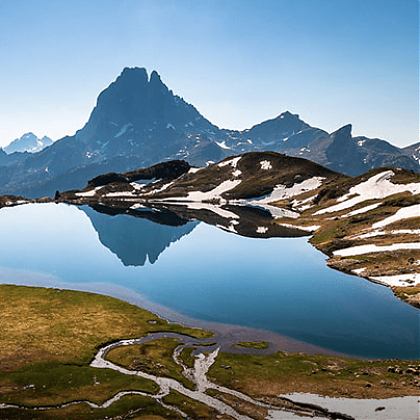 Pic du Midi d'Ossau viewed from Lac d'Ayous