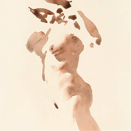 Nude water color by artist Wendy Artin 