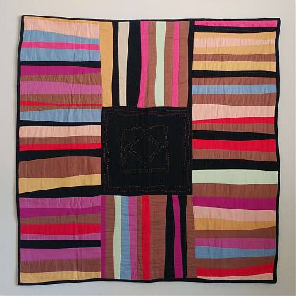 Kawandi quilt by Sujata Shah Maker's Retreats France Atelier Clos Mirabel.